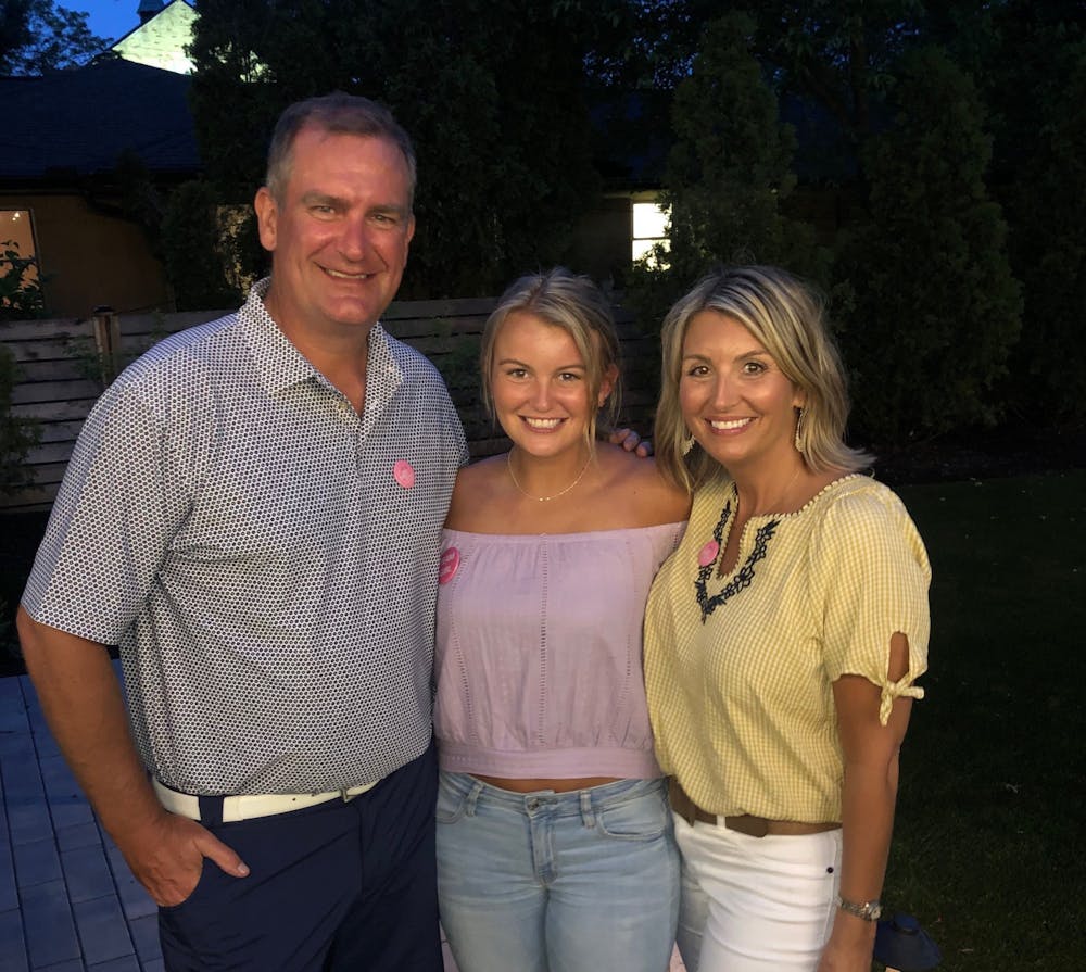 State News reporter Jayna Bardahl poses with her parents, Richard Bardahl and Mariellen Bardahl. Photo courtesy Jayna Bardahl.