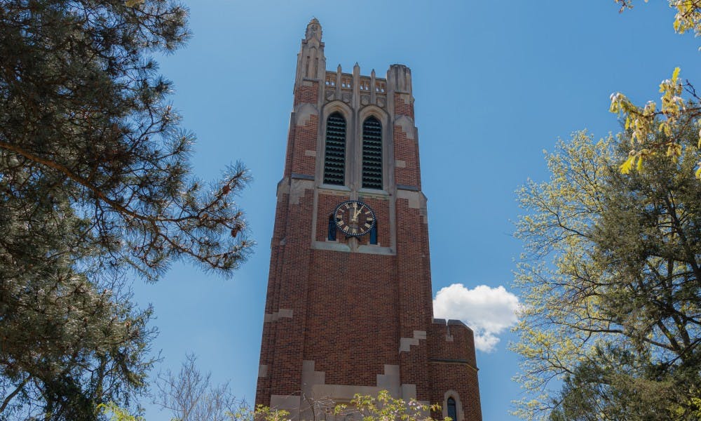 <p>Beaumont Tower photographed May 15, 2019.</p>