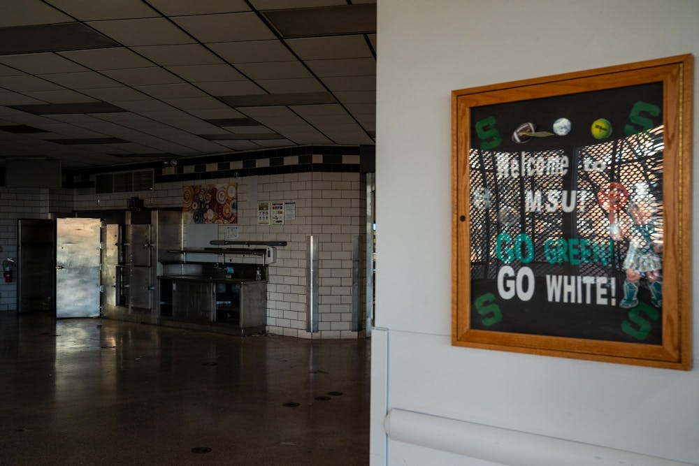 Wilson Hall is pictured on Wednesday, Feb. 18, 2026, ahead of its proposed renovations on the campus of Michigan State University in East Lansing, Mich.