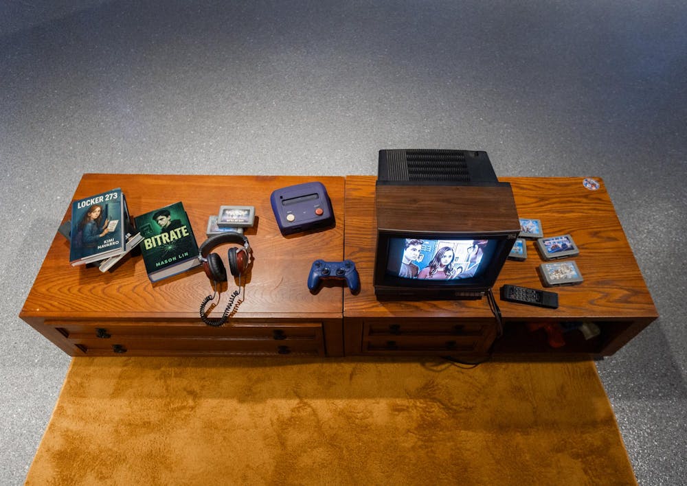 Michigan State University's new museum exhibit, Blurred Realities, is showcased as the museum re-opened in East Lansing, MI on Jan. 14, 2026.