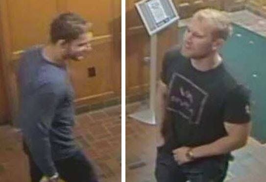 <p>MSUPD took to Facebook on May 22, asking for the public's help to identify the two subjects shown above in connection to an ongoing investigation in connection to a burglary that occurred at Yakely Hall on May 5, according to the Clery Crime and Fire Log. Photo courtesy of the MSU Police Department.</p>