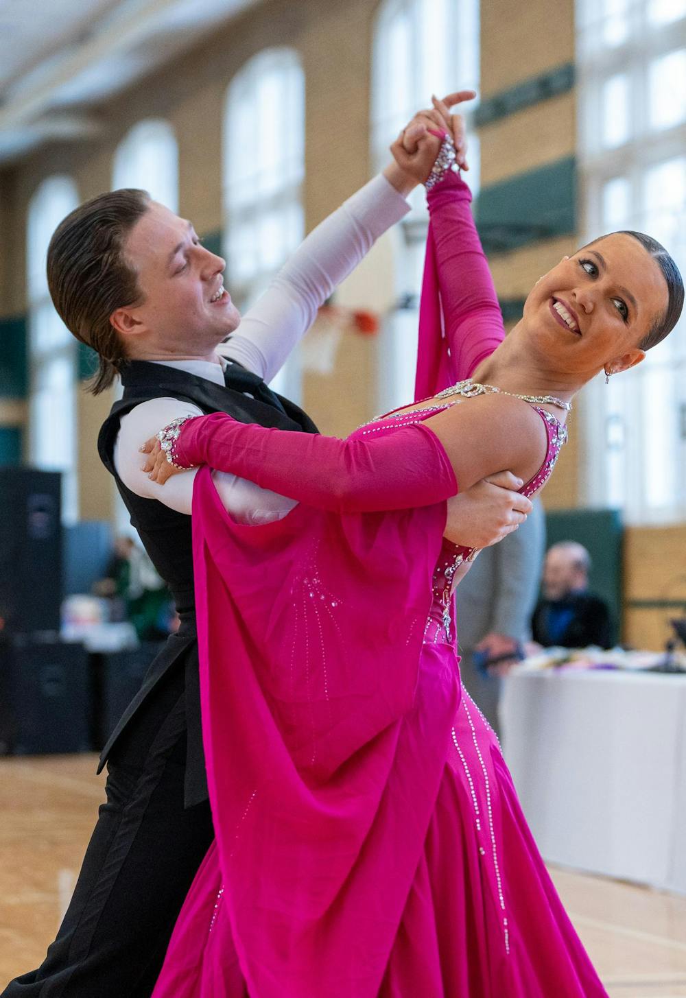 Ballroom dancers compete during the Green and White Gala at IM Circle on Jan. 31, 2026.