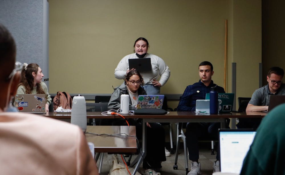 <p>ASMSU members give their final public comment before going into elections. The ASMSU Elections were held in the Student Services Building Conference Room, on April 20, 2022, with Michigan State Junior Jordan Kovach becoming the next ASMSU President. </p>