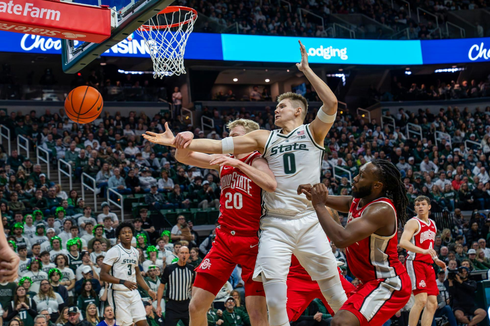 Michigan State overcomes Ohio State, 66-60