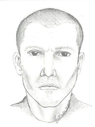 	<p>A Michigan State Police sketch identifies a person of interest behind a series of shootings along I-96 and M-52. Provided by the Ingham County Sheriff&#8217;s Office.</p>