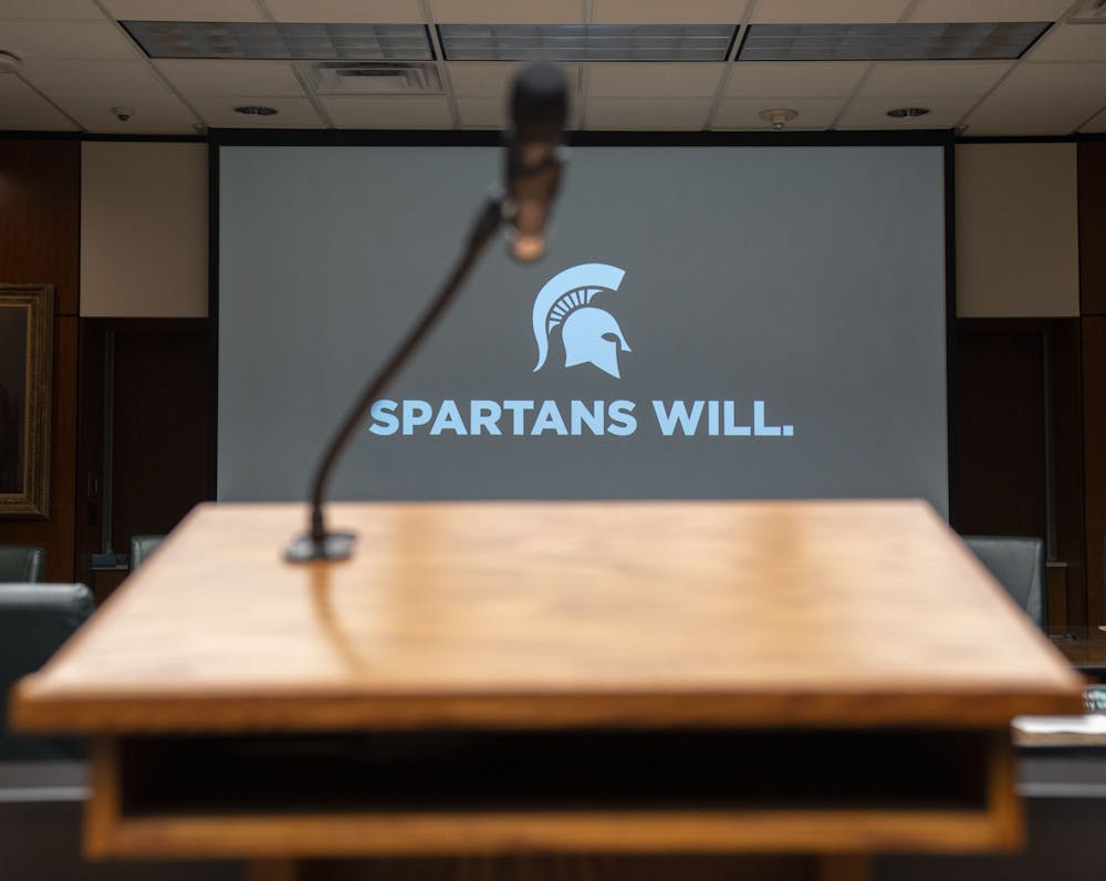 <p>The mic was hot during the Board of Trustees meeting on Friday, Dec. 16, 2022 at the Hannah Administration Building with students, faculty and alumni speaking on Title XI, swim and dive, and fossil fuel divestment. </p>