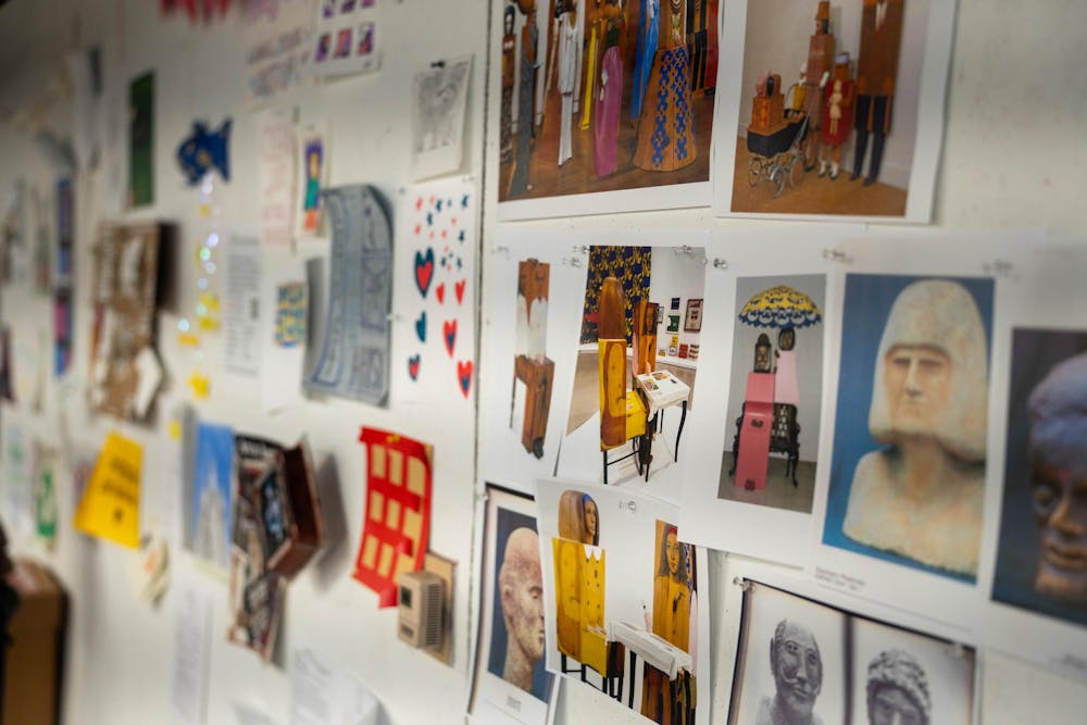  Art work in the halls of Snyder Hall in East Lansing, on April 8 2026