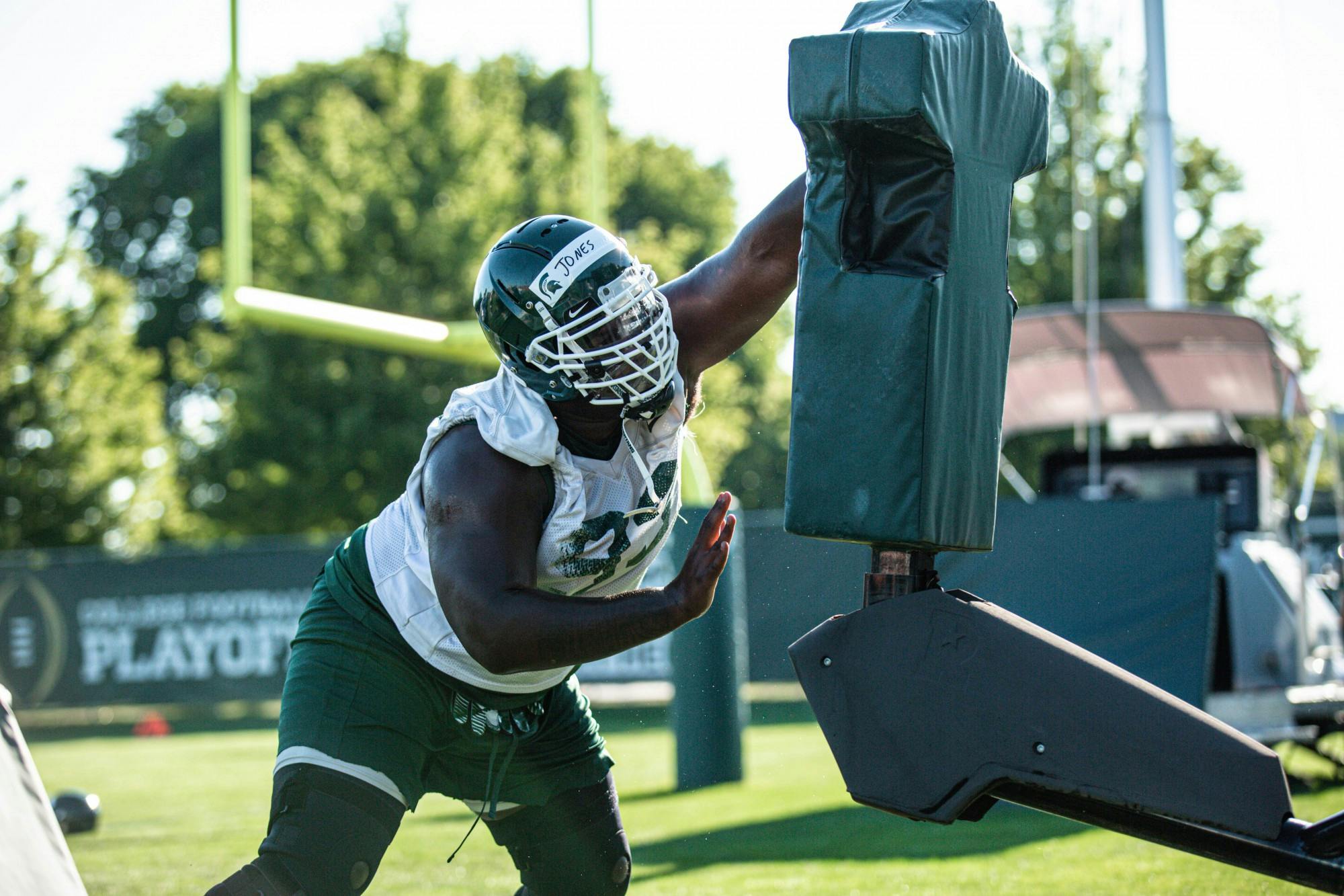 Scenes from the 2020 football training camp.