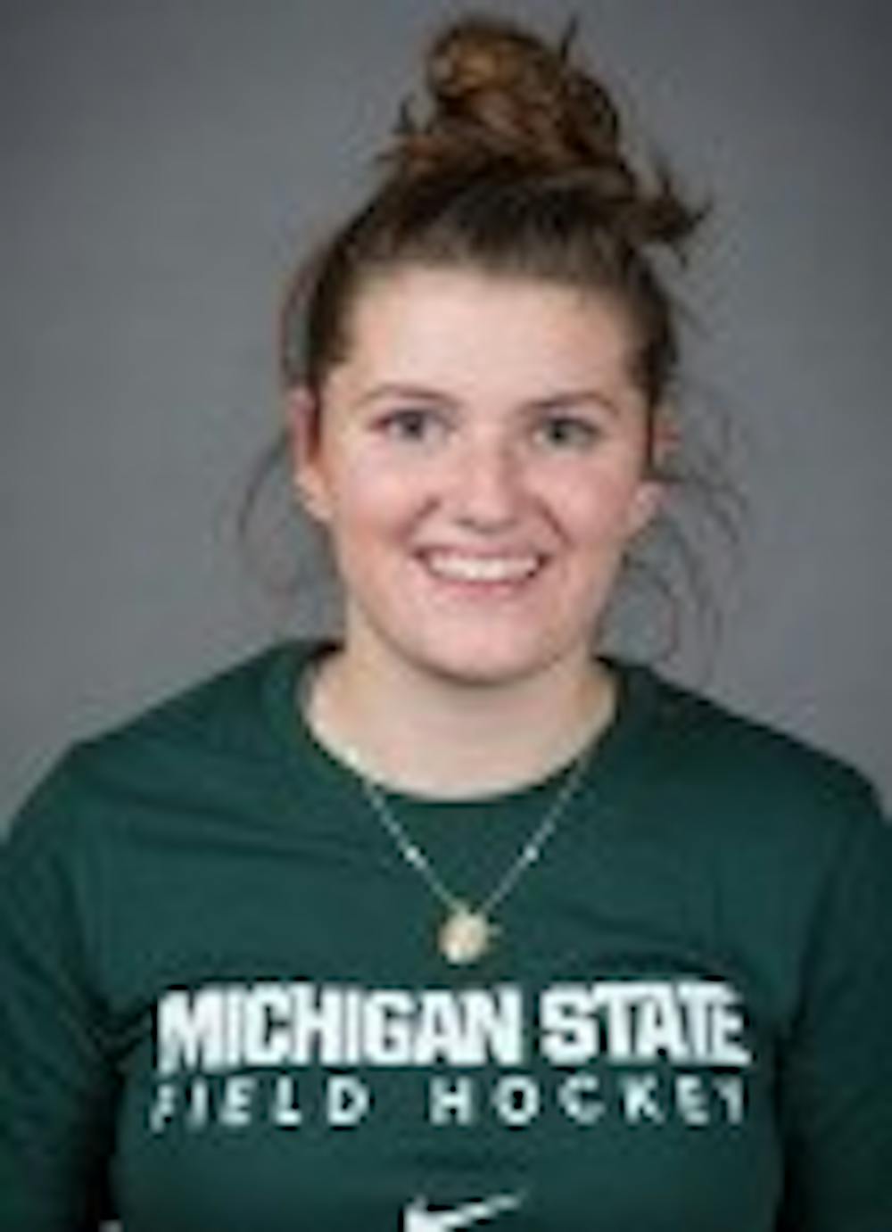 Mairi Fletcher is a freshman goalkeeper for the MSU field hockey team. She is from Glasgow, Scotland. Photo courtesy of MSU Athletic Communications.