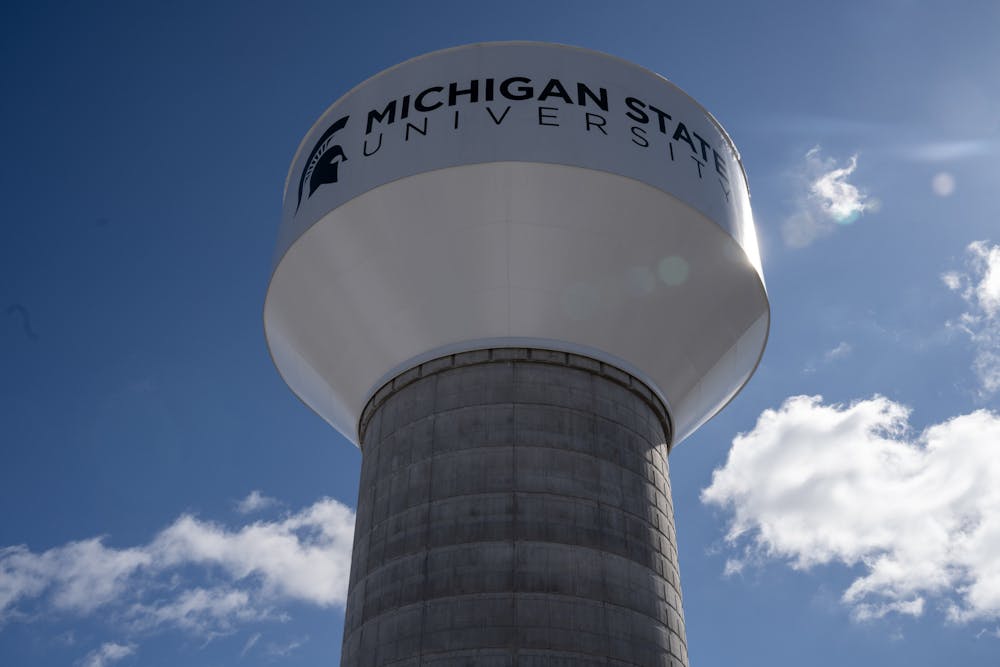 <p>Michigan State's 160 foot water tower.</p>