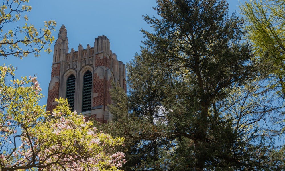 <p>Beaumont Tower photographed on May 15, 2019.</p>