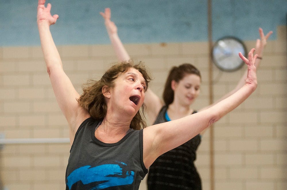 	<p><span class="caps">MSU</span> Theatre Department&#8217;s Director of Dance Sherrie Barr teaches during her dance technique class March 29, 2013, at IM Sports-Circle. Barr recently announced her resignation. Julia Nagy/The State News</p>