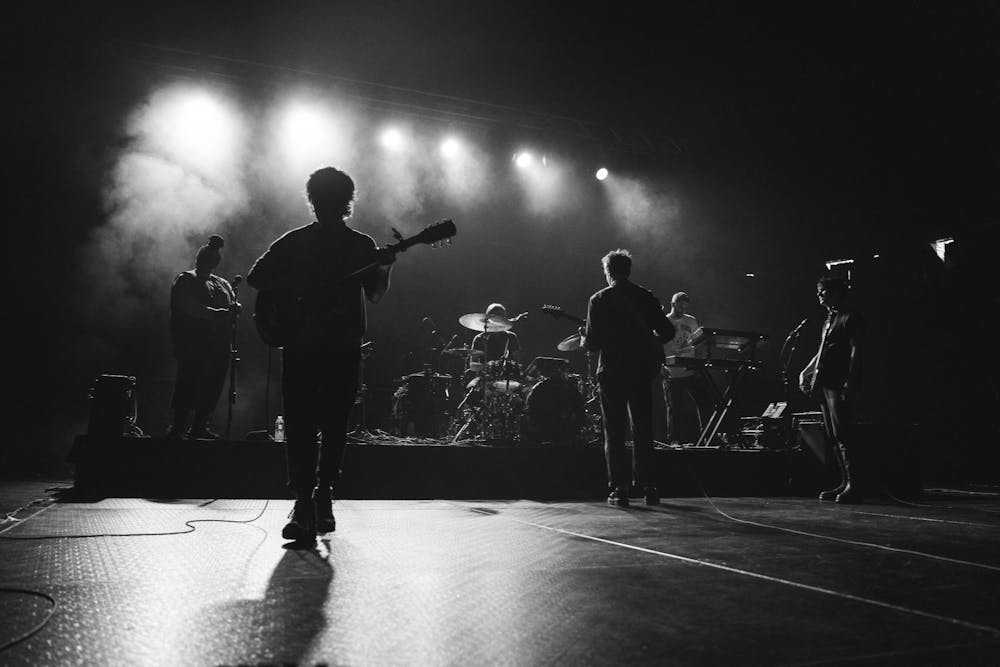 <p>Hippo Campus performs a memorable spring concert to a crowd of fans and students at the Breslin on Mar. 28, 2023.</p>