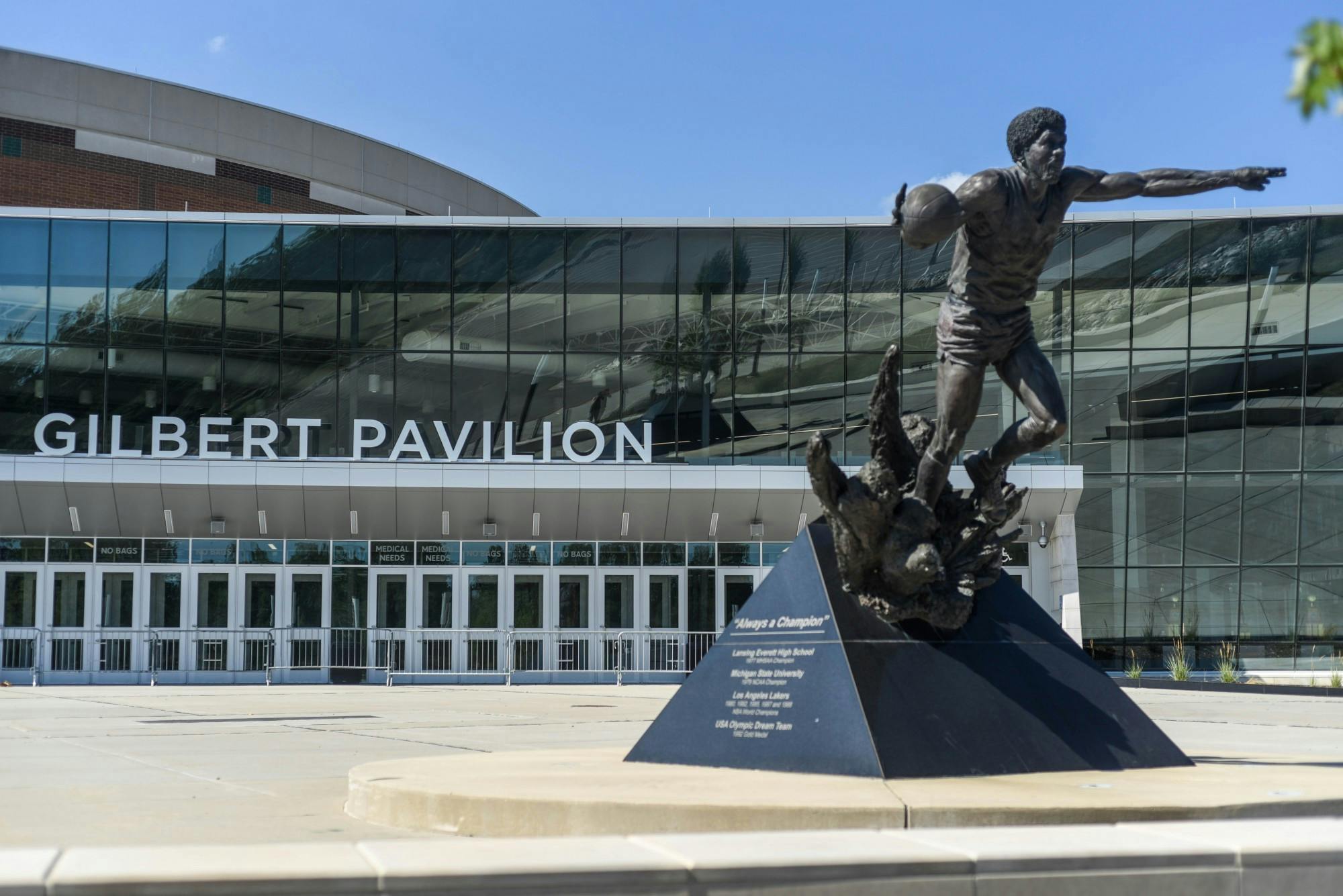 <p>The Gilbert Pavilion of the Breslin Center on July 17, 2020.</p>