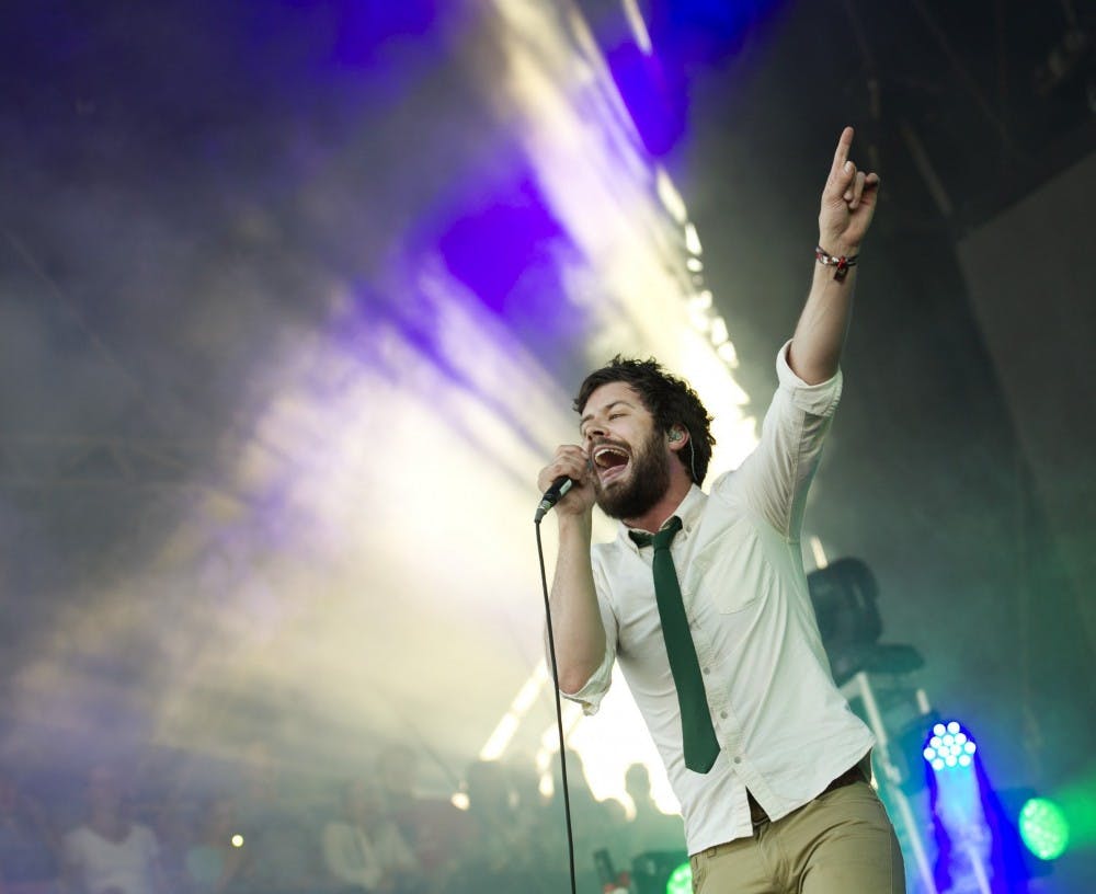 Michael Angelakos of Passion Pit performs at the Austin City Limits Music Festival at Zilker Park in Austin, Texas, Saturday October 5, 2013. (Jay Janner/Austin American-Statesman/MCT)