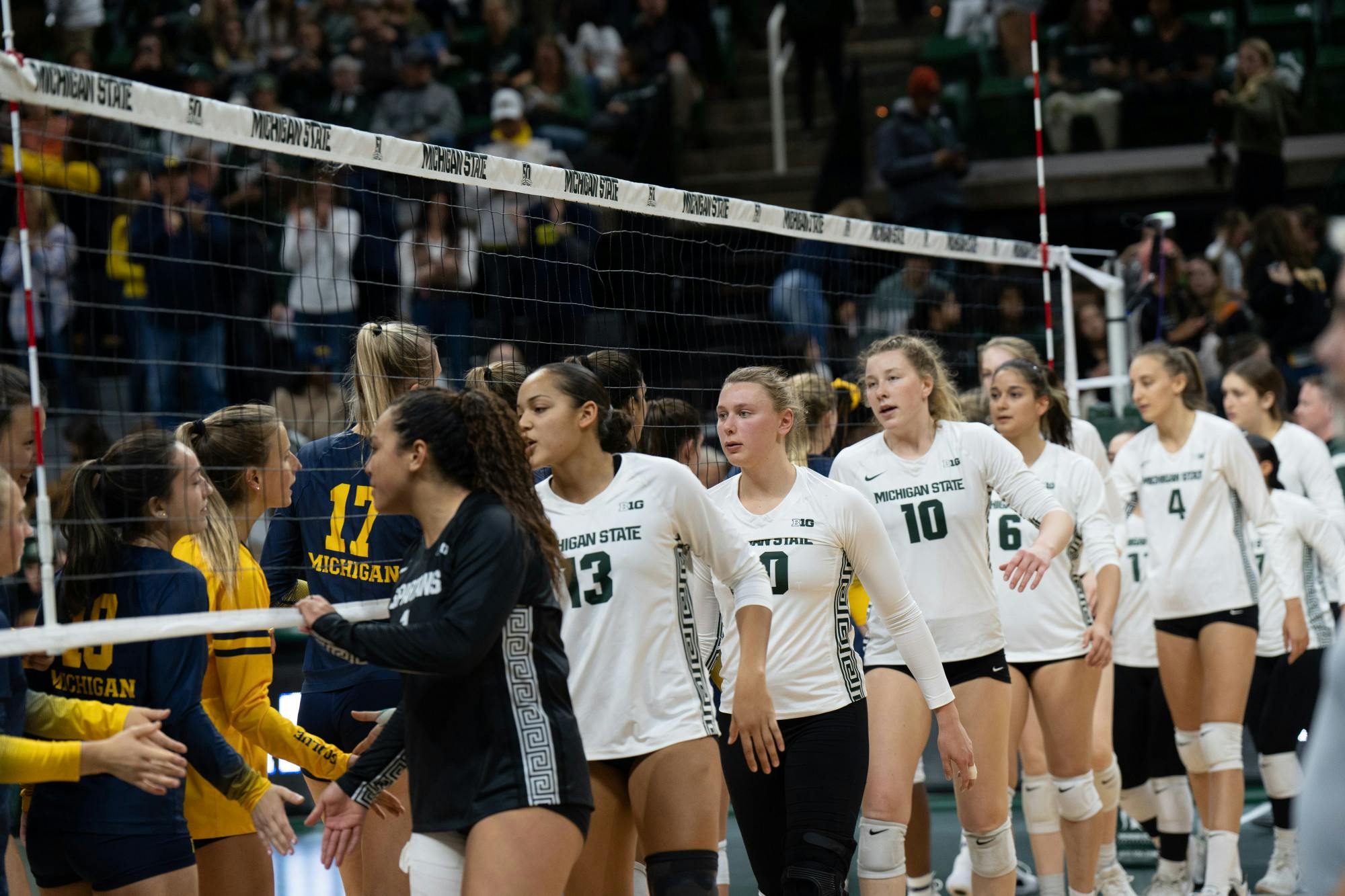 MSU saying their goodbyes at the MSU V. Michigan game held at the Breslin Center on October 14, 2022. The spartans ultimately fell to the Wolverines 3-0.