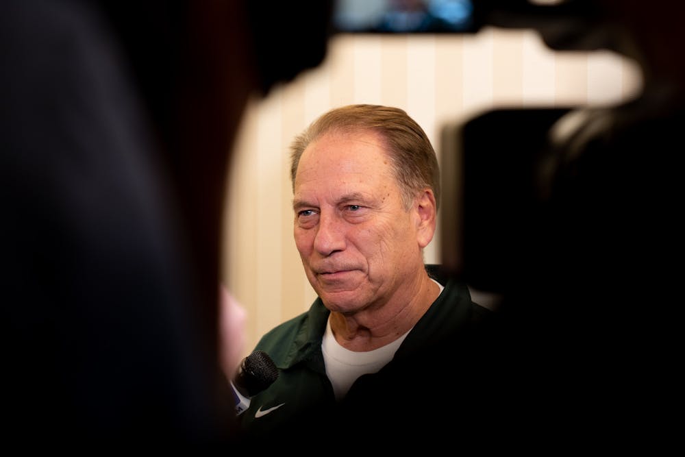 <p>Michigan State men&#x27;s basketball Head Coach Tom Izzo speaks to the press on Nov. 10, 2022, before the Spartans take on No. 2 Gonzaga in the Armed Forces Classic.</p>