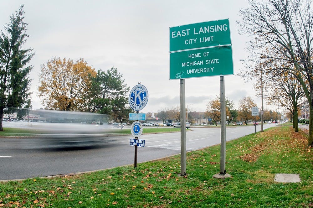 50 plus acres of land, including Lansing's old Red Cedar Municipal Golf Course remain unused Tuesday, Oct. 23, 2012, on Michigan Ave. behind Brody Complex. The Capital Project Gateway is a plan to redevelop the course and surrounding area to connect East Lansing and Lansing and is waiting to be approved by Lansing voters. Adam Toolin/The State News