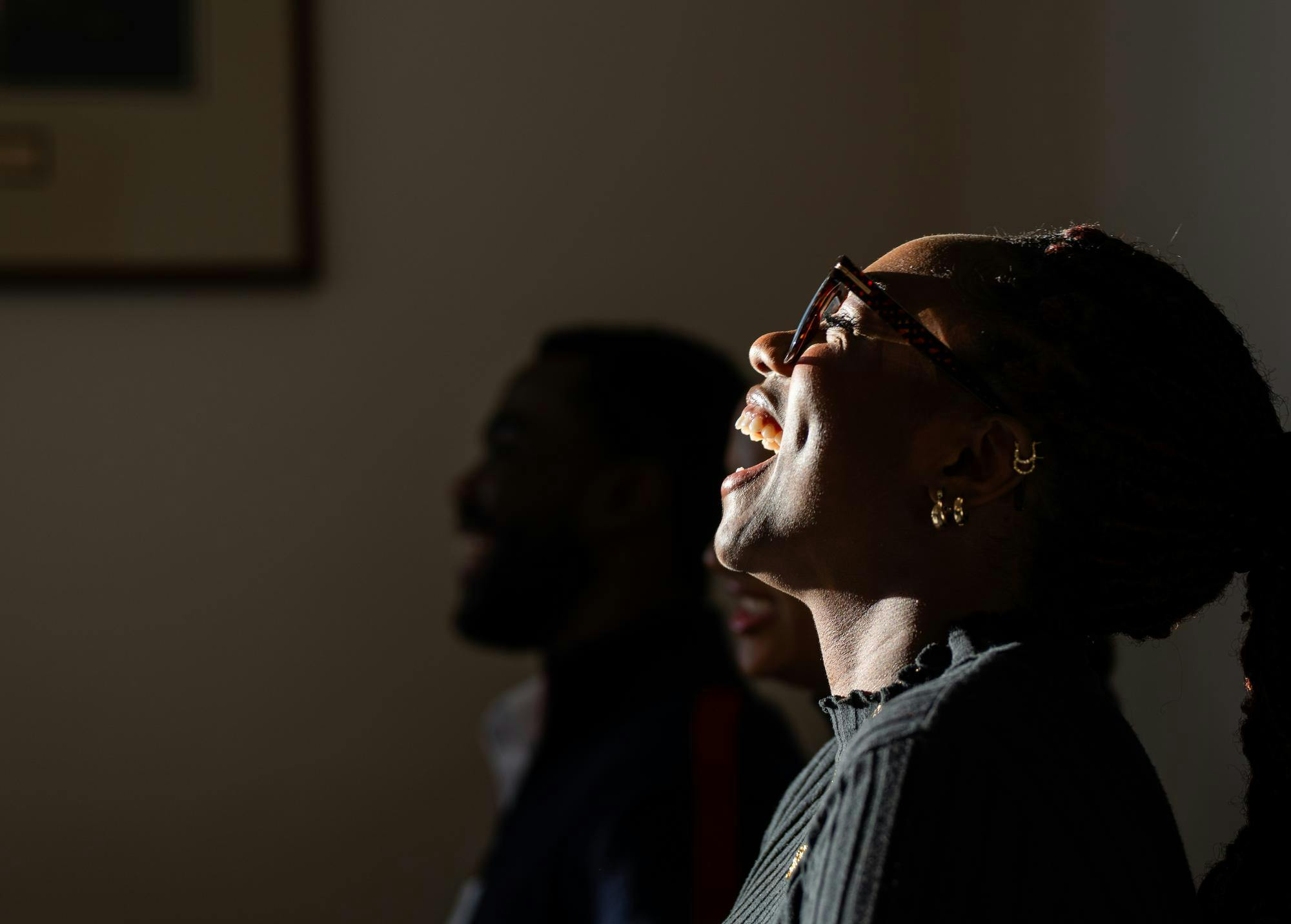 <p>Michaila Paulateer presents during a breakout session, “Being the Only: Navigating the PWI Experience,” at the Dr. Martin Luther King Jr. Commemorative Celebration at the MSU Union in East Lansing, Michigan on Saturday, Jan. 18, 2025.</p>