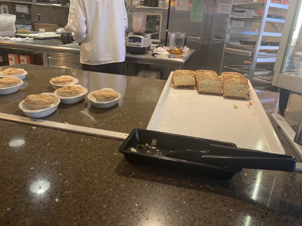 The dessert menu, titled "Going Bananas," was put together by long-time dining hall employee Chemistry senior Benjamin Roggenbuck. It featured banana-flavored treats. 