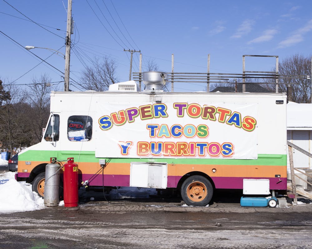 The El Oasis food truck found on 2501 East Michigan Avenue, on February 8, 2022, in the Eastside neighborhood of Lansing, MI. El Oasis has a plethora of Mexican cuisine options, and vegetarian as well. The owners have been in operation since 2005.
