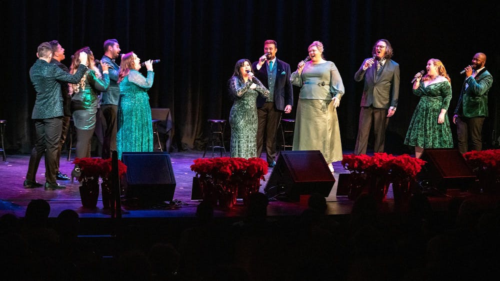 A capella group Voctave performs holiday songs during their "It Feels Like Christmas" live show. Photo courtesy of Wharton Center.