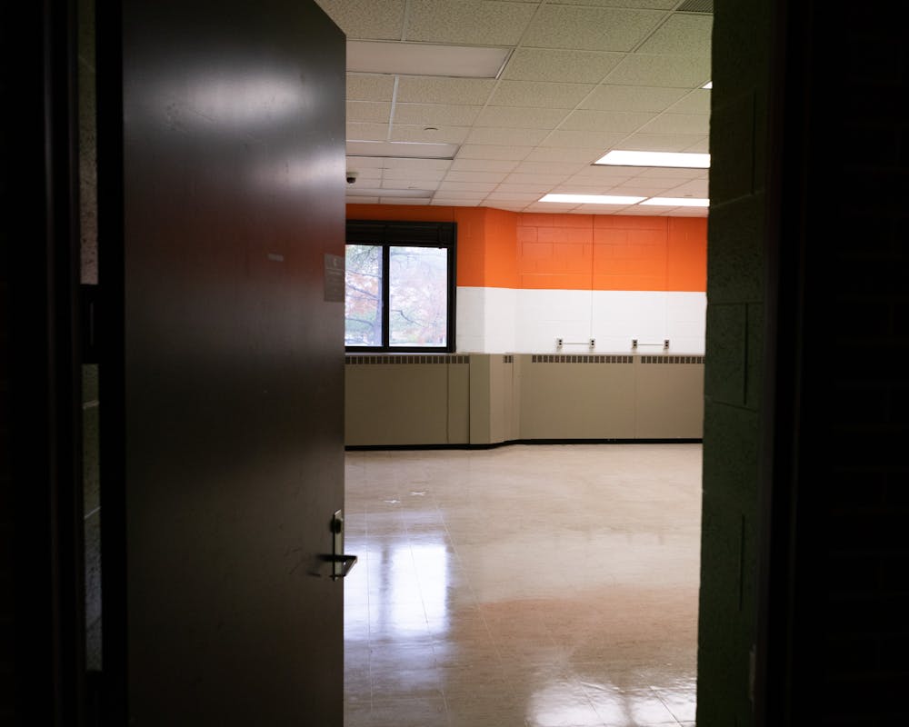 <p>The Sparty Cafe in the Communications Arts and Sciences Building sits empty. Shot on Nov. 9, 2021.</p>