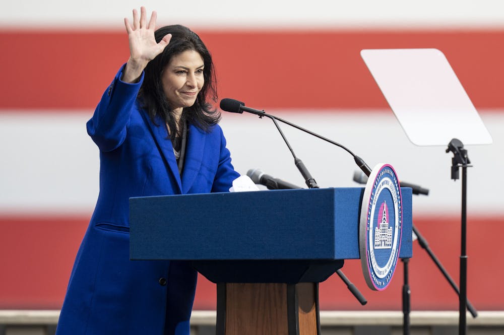 Michigan Attorney General Dana Nessel during the 2023 Gubernatorial Inauguration on Sunday, Jan. 1, 2023 at the Michigan State Capitol.