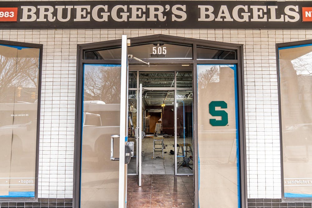 <p>A look inside the now closed Brueggers Bagels location on Grand River Ave. in East Lansing, MI on March 25, 2026.</p>