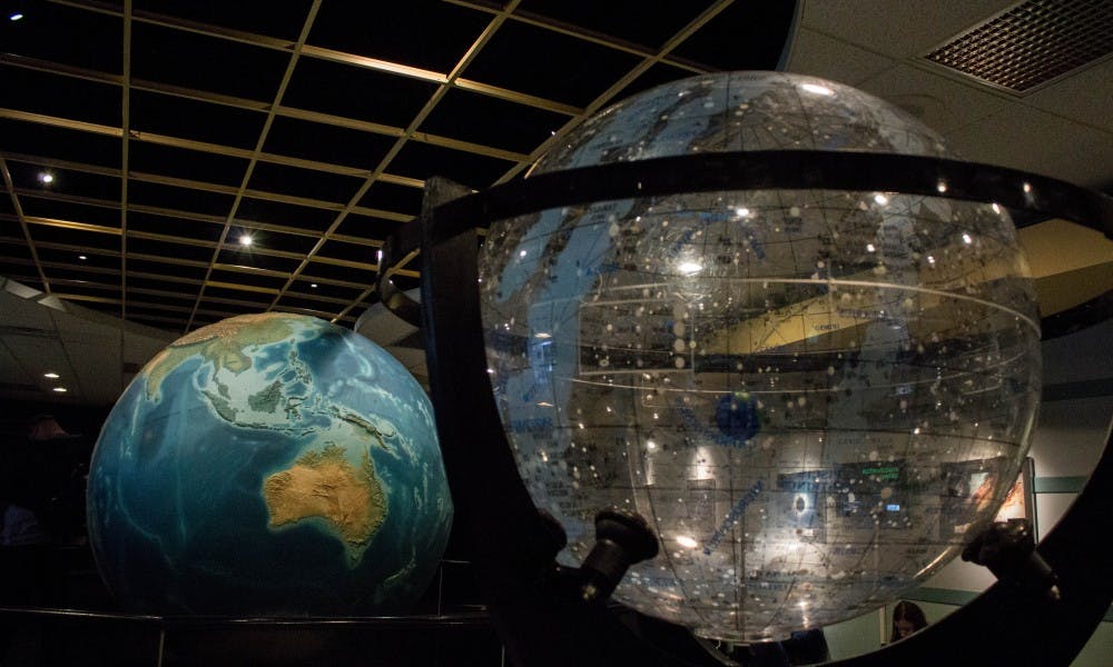 The inside of the Abrams Planetarium is pictured on Oct. 24, 2017