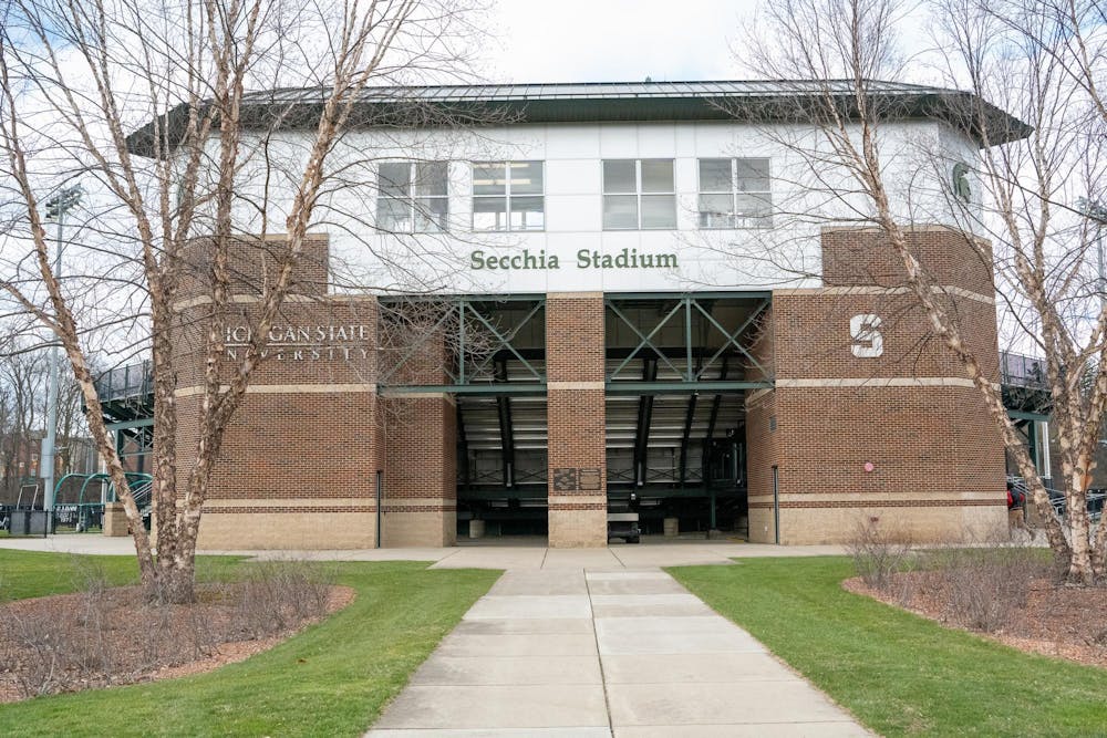 <p>Michigan State University's softball team hosts Indiana in a three-game series at Secchia Stadium, the first on April 5, 2024.</p>