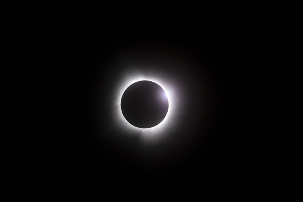 <p>The total solar eclipse during the diamond ring phase in Toledo, Ohio on Apr. 8, 24.</p>
