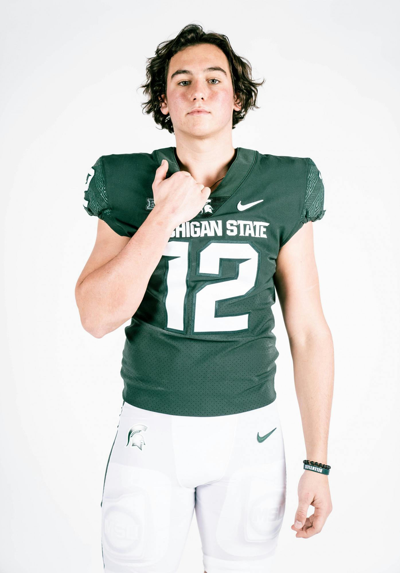 <p>Incoming freshman quarterback Katin Houser poses for a photo. Photo courtesy of MSU athletics.</p>