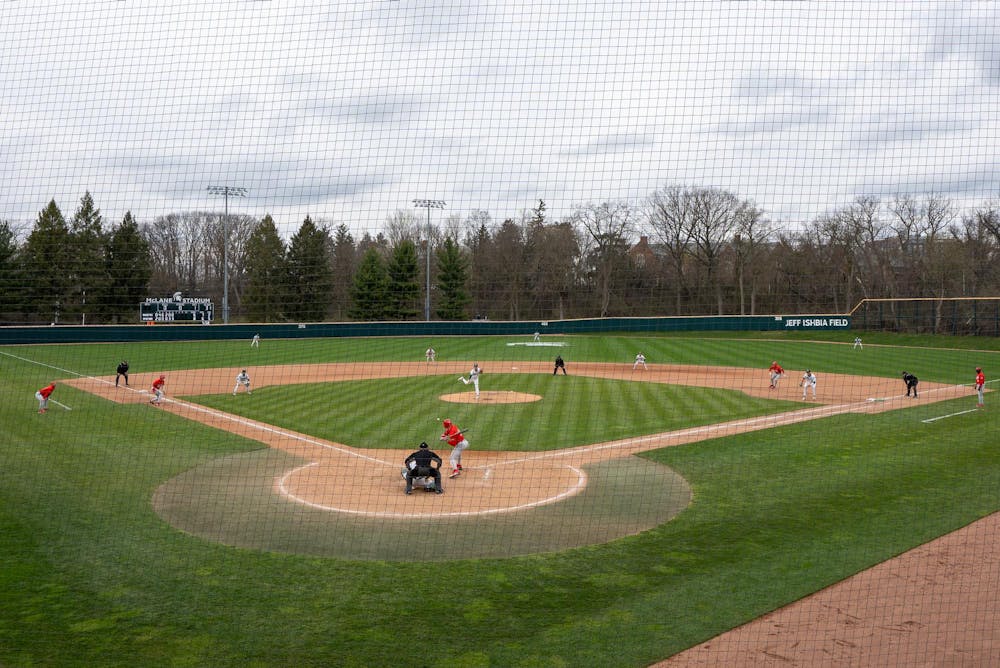 <p>Michigan State and Ohio State play ball at McLane Stadium on April 19, 2025.</p>