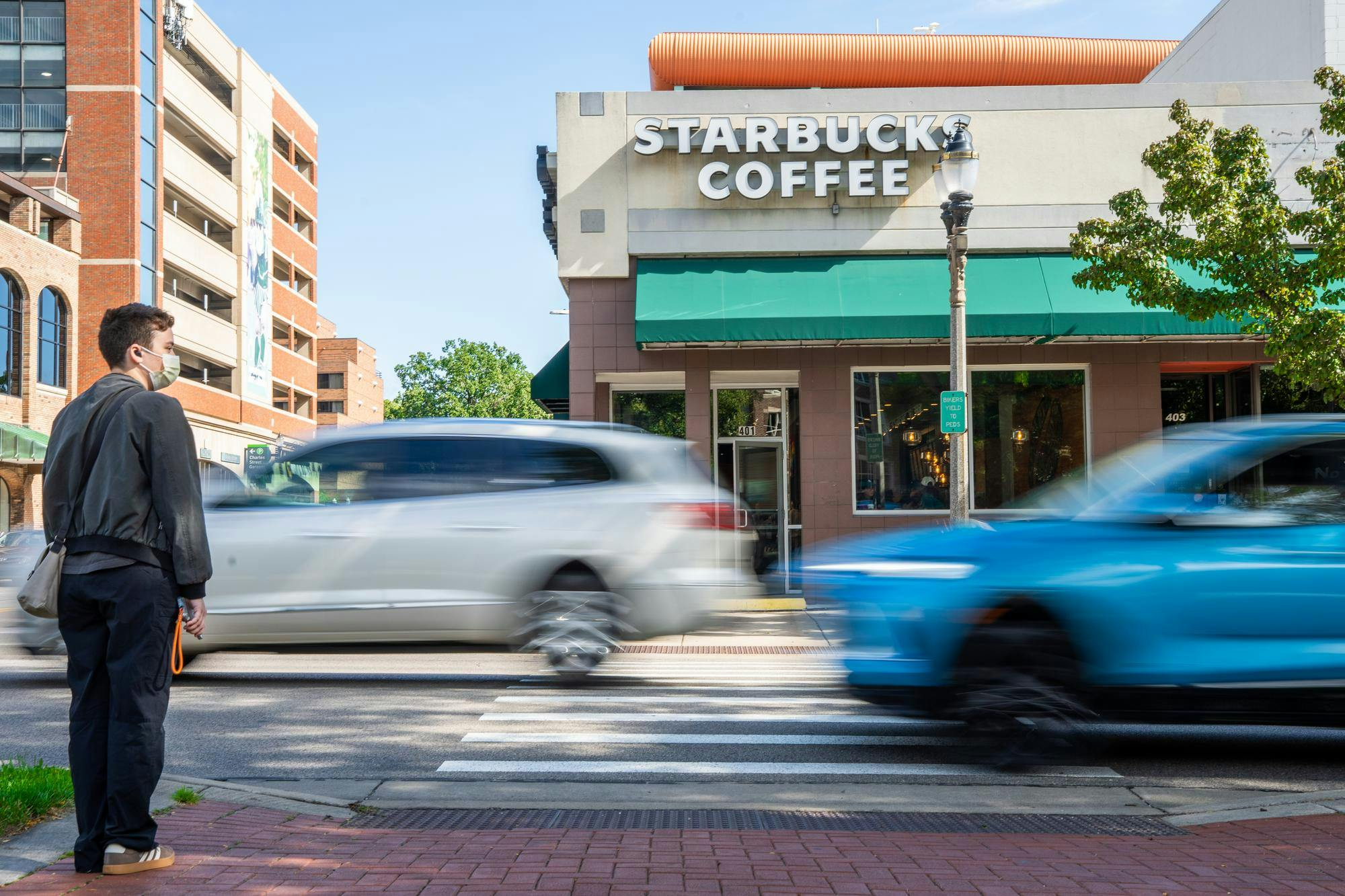 <p>East Lansing’s first Starbucks near Grand River Avenue and Charles Street on Aug. 29, 2025. This Starbucks opened its doors in 1999 and closed on Aug. 31, 2025.</p>