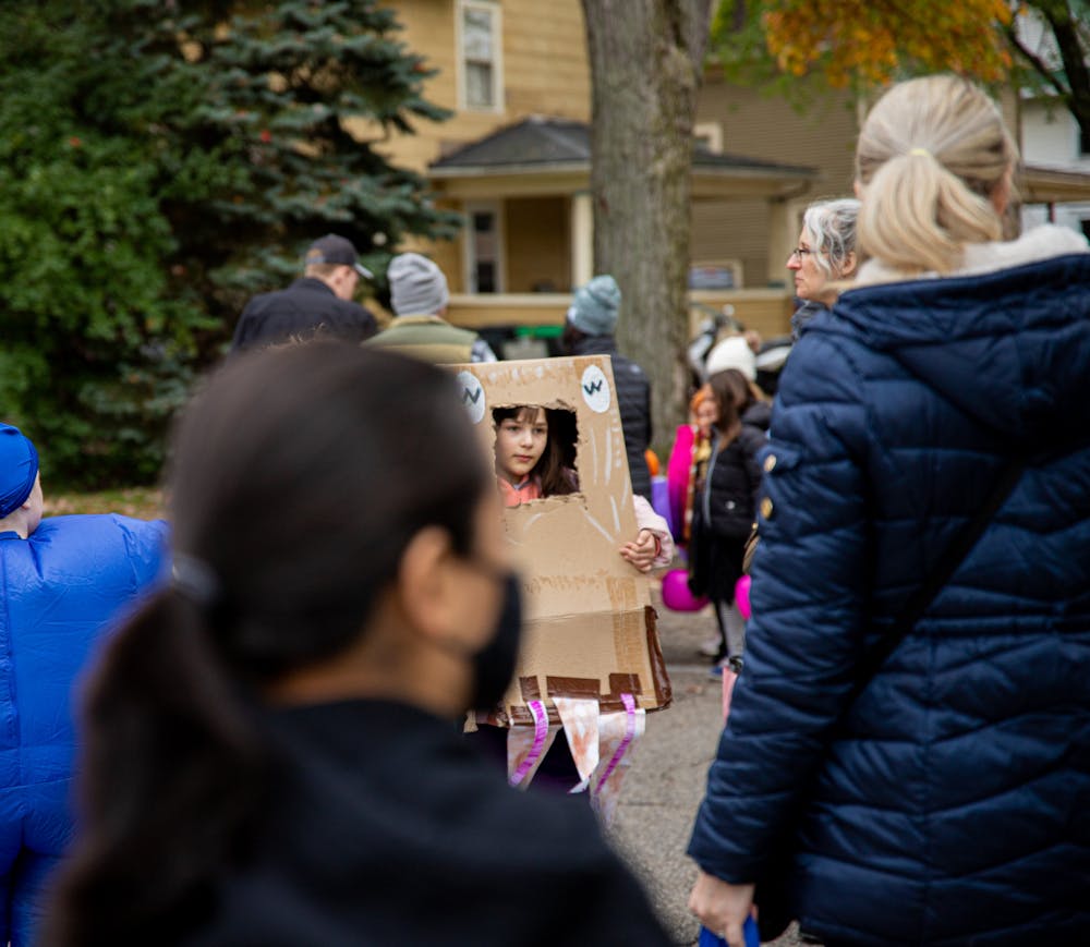 <p>M.A.C. Avenue and surrounding streets in East Lansing were closed off for Safe Halloween on Oct. 27, 2021. Safe Halloween is an annual event where fraternity and sorority chapters host a carnival of various Halloween activities for children to enjoy.</p>