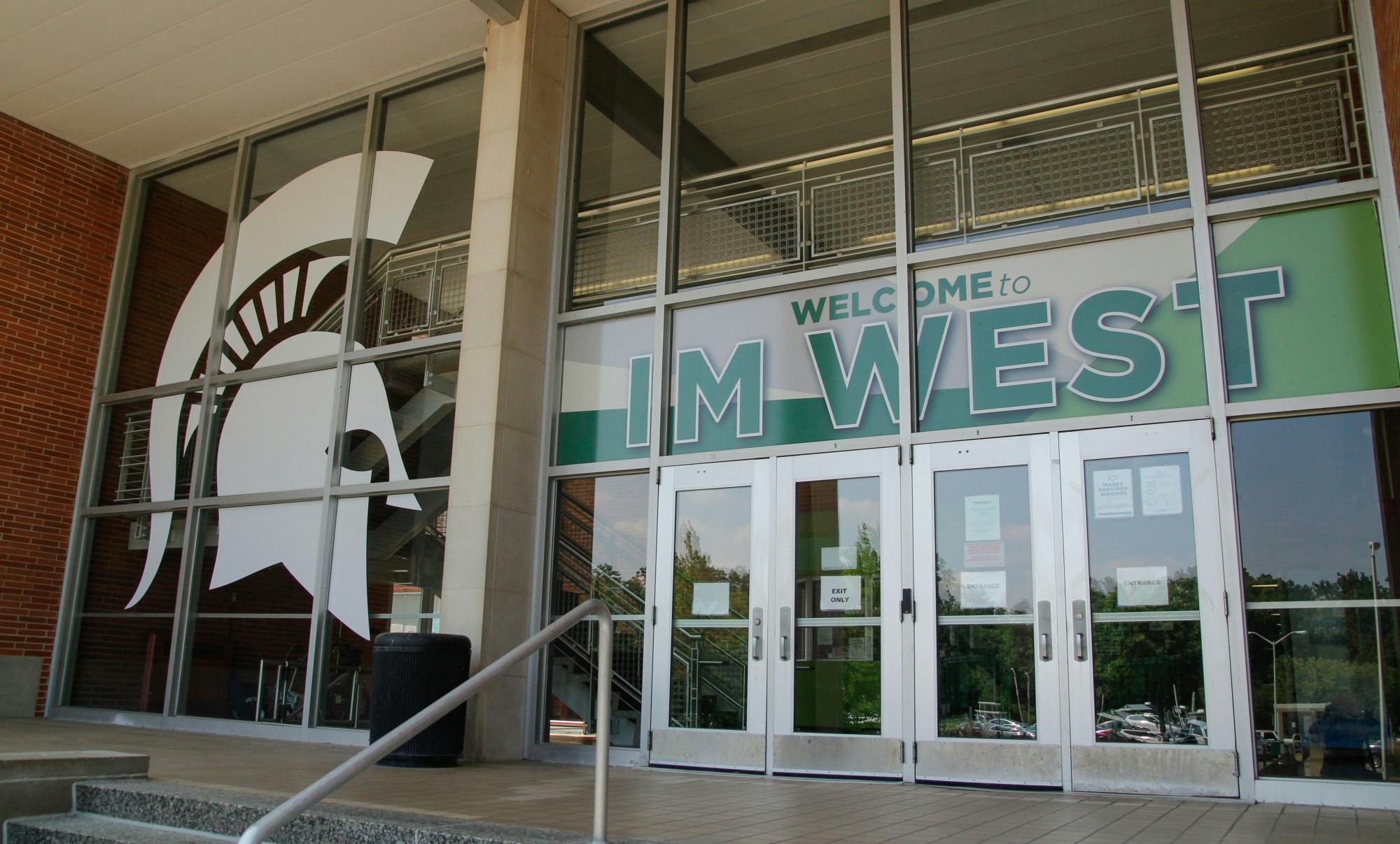 <p>The entrance of IM West photographed on Aug. 5, 2021. </p>