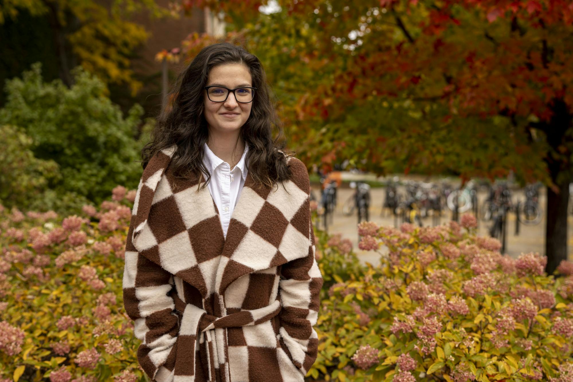 Psychology senior Jennie Boulus poses for a photo near Wells Hall on Oct. 18, 2022. Boulus has advocated that students should have access to narcan at the MSU pharmacy.