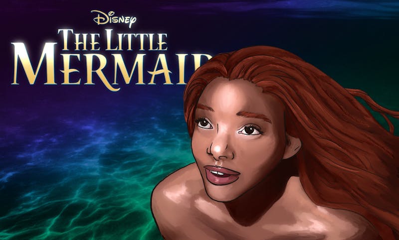 Little Mermaid Live Action Ariel Halle Bailey Disney Poster Print