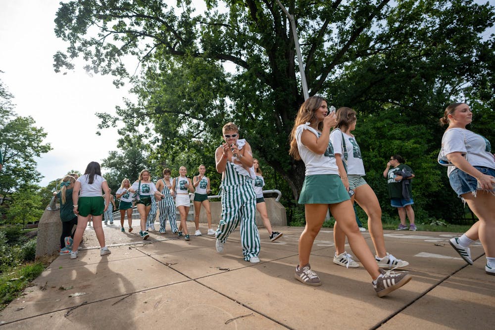 <p>Fans are seen before the Michigan State vs. Toledo football game at Spartan Stadium in East Lansing, Mich., on Friday, Sept. 4, 2026.</p>