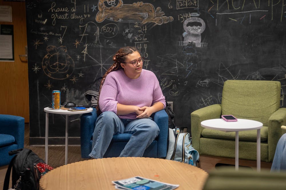 <p>RCAH junior Mikayla Jackson at the RCAH Art Studio Snyder Hall in East Lansing, Michigan on April 8, 2026.</p>