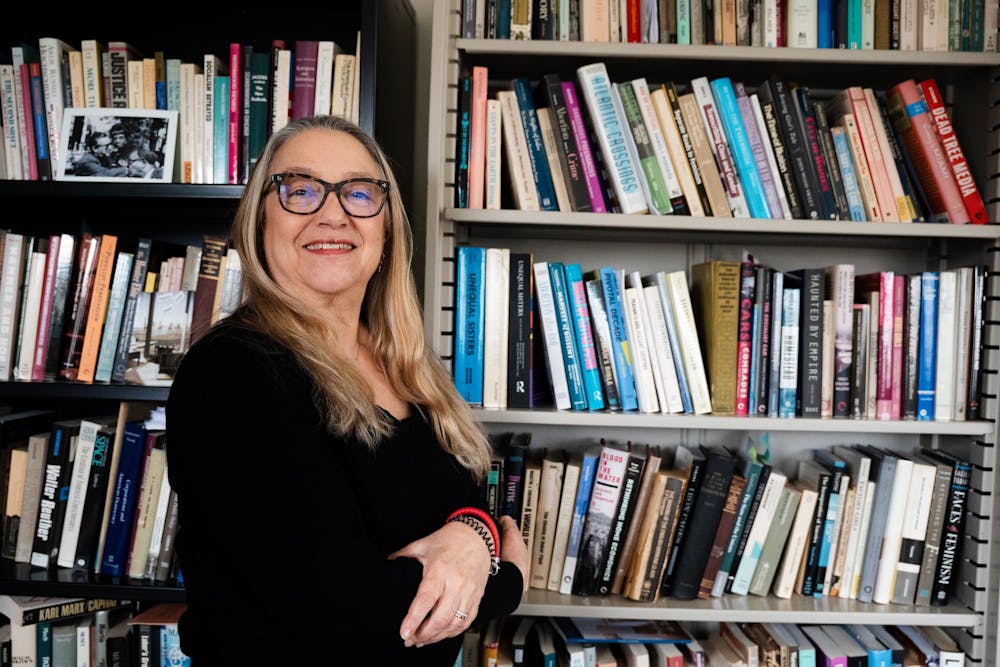 Dr. Lisa Fine in her office at the Old Horticulture Building in north campus on April 15, 2025.