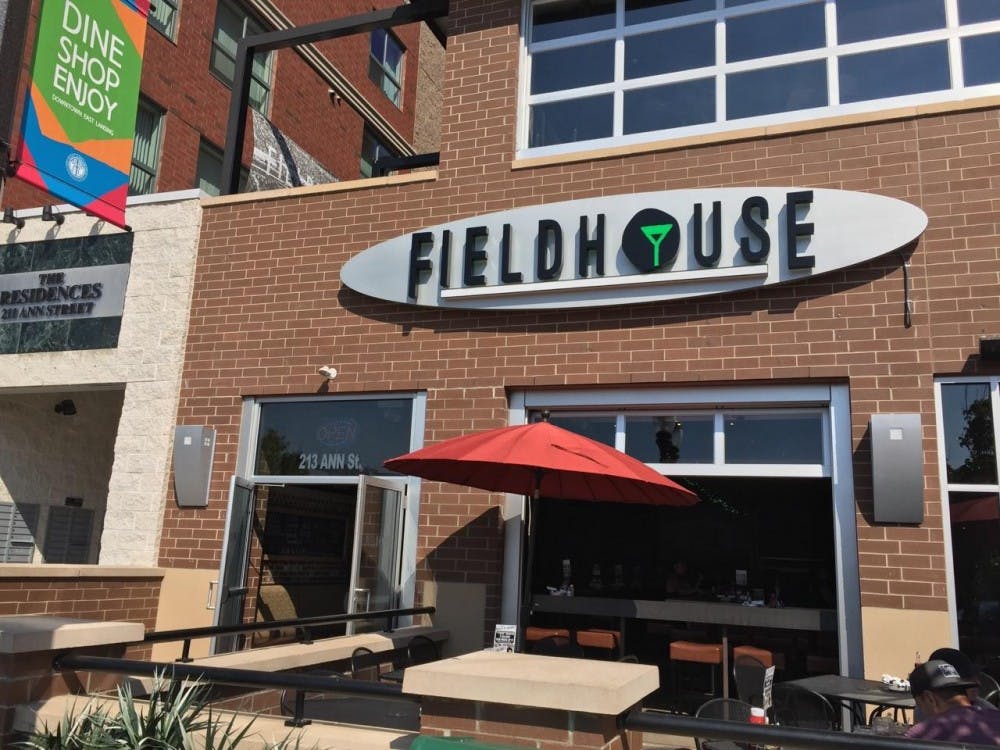 <p>The new FieldHouse sign at 213 Ann St. </p>