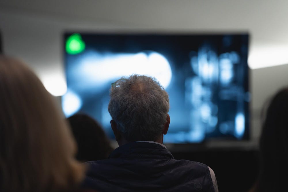An attendee during the 2026 MSU Latinx Film Festival at the Broad Art Museum in East Lansing, on Feb. 20th, 2026.