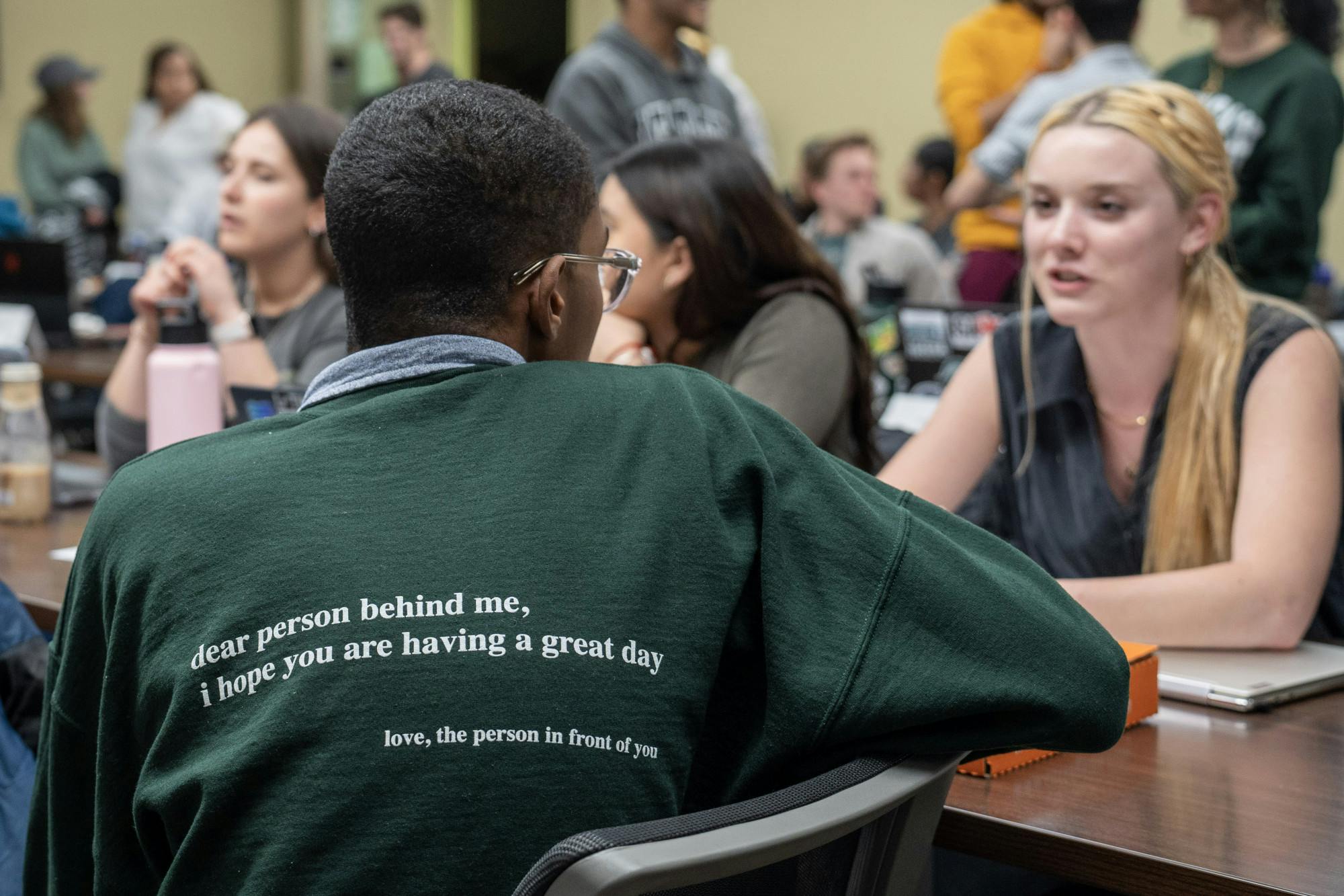 <p>ASMSU sweatshirt worn to the election on April 18, 2023.</p>