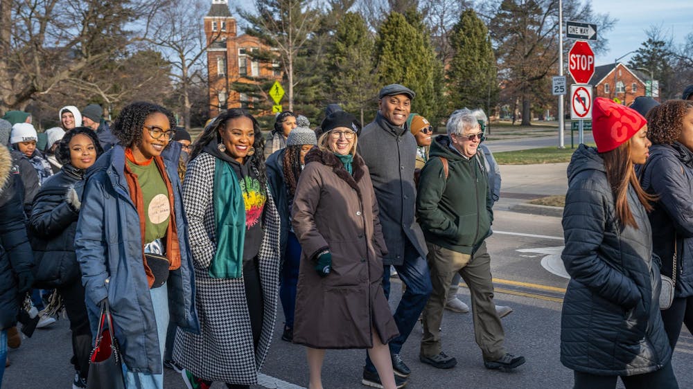 <p>MSU's Annual 2023 Dr. Martin Luther King, Jr. Commemorative March from Beaumont Tower. Photo courtesy of MSU by Derrick L. Turner.</p>
