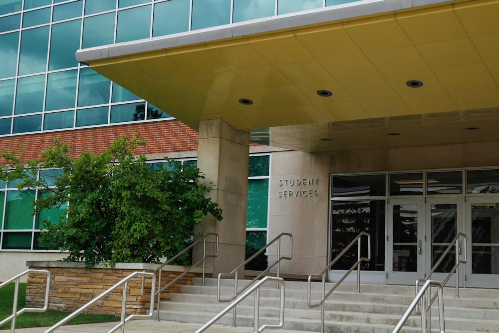 <p>The Student Services building sits on East Circle Drive across the street from the Broad Art Museum. This building houses the offices of student life and government and other resources for students including MSU Safe Space and the Gender and Sexuality Center, as well as many others. </p>