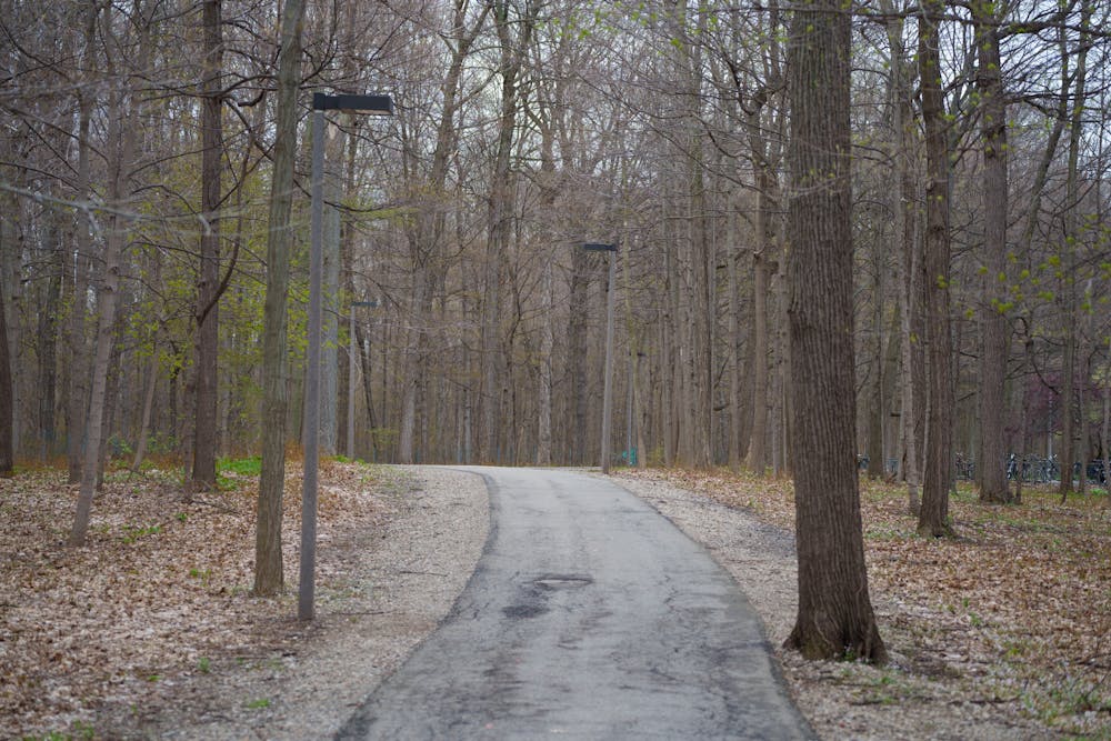 River Trail leading to the east of campus, on May 4, 2022.