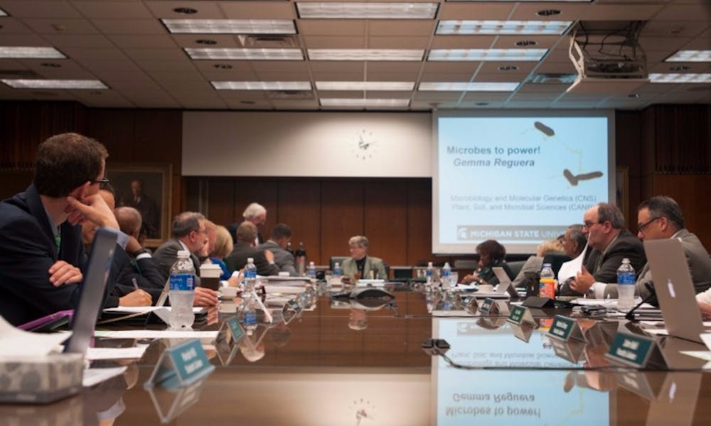 <p>The MSU Board of Trustees meets on June 15, 2016 in the Administration meeting. It was the board's last meeting for the academic year.</p>