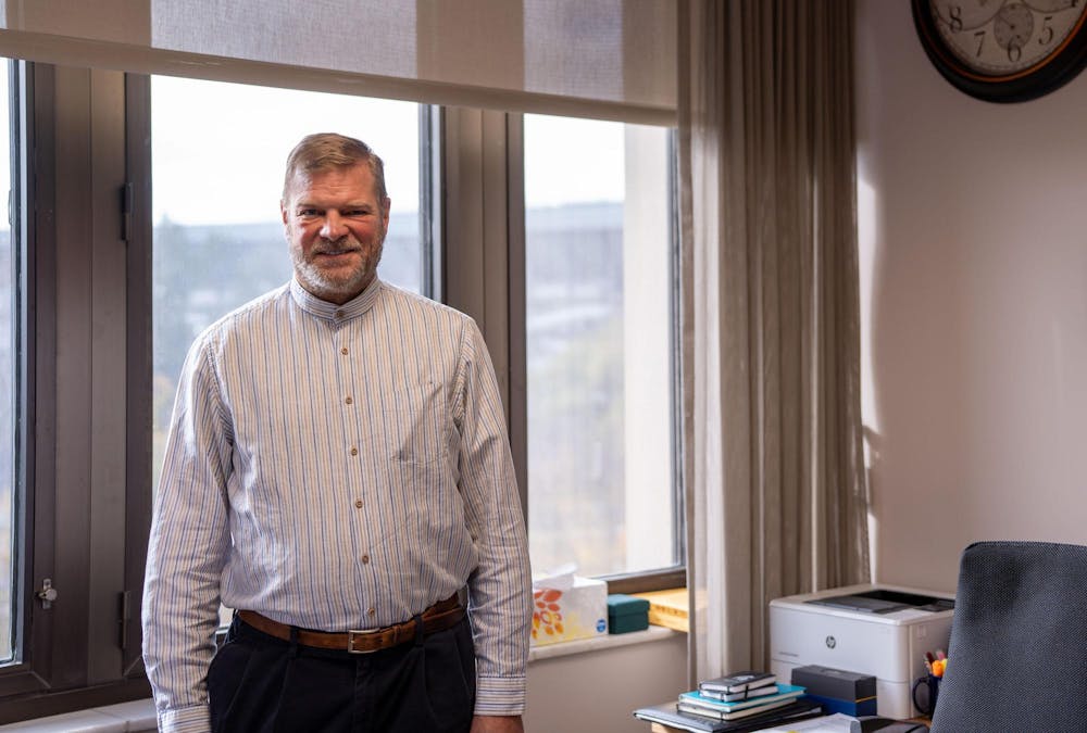 <p>Interim Provost Thomas Jeitschko in his office on Nov. 6, 2024.</p>